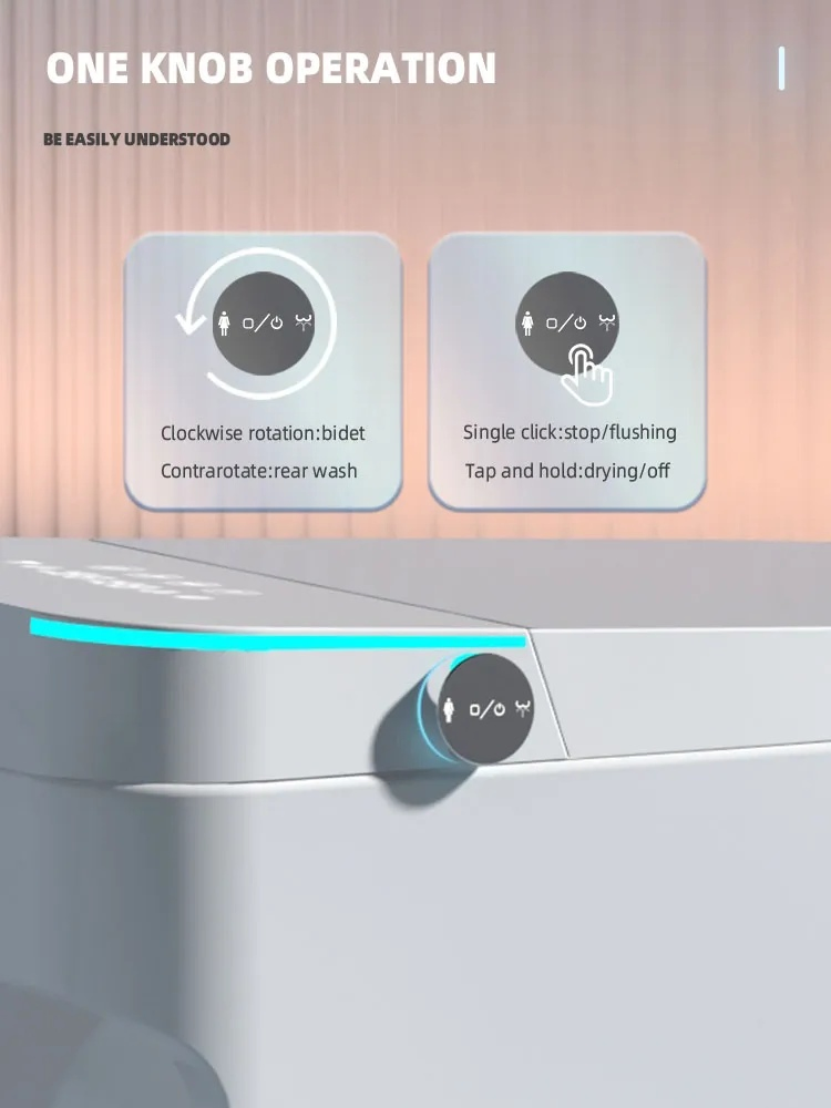 Sanitary Ware Automatic Ceramic Self Cleaning Commodes Wc Bathroom Intelligent Toilet Smart Bidet Toilet