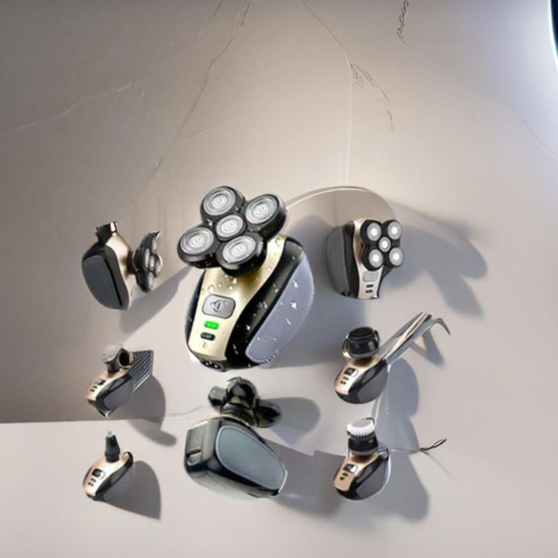 Advanced Men's Shaving Razor with High-Tech Electric Trimmer Design