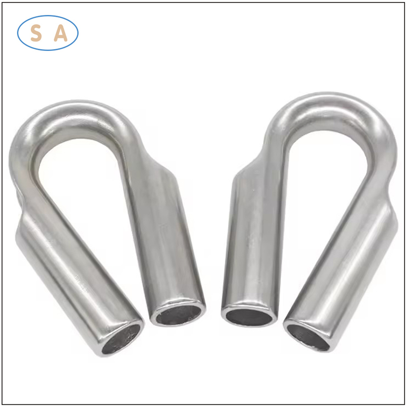 Customized Marine Fitting Stainless Steel 304/316 Wire Rope Tube Thimble