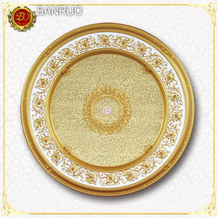 Round Luxurious Ceiling Medallions for Hotel Decoration