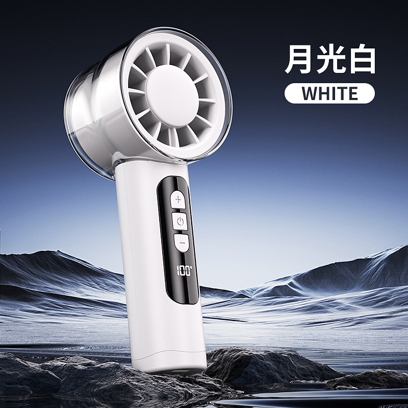 2025 Newest Hot- Selling High Speed Rotatable Mini Portable Rechargeable USB Handheld Mini Cooling Stronger Wind Neck Pocket Fan
