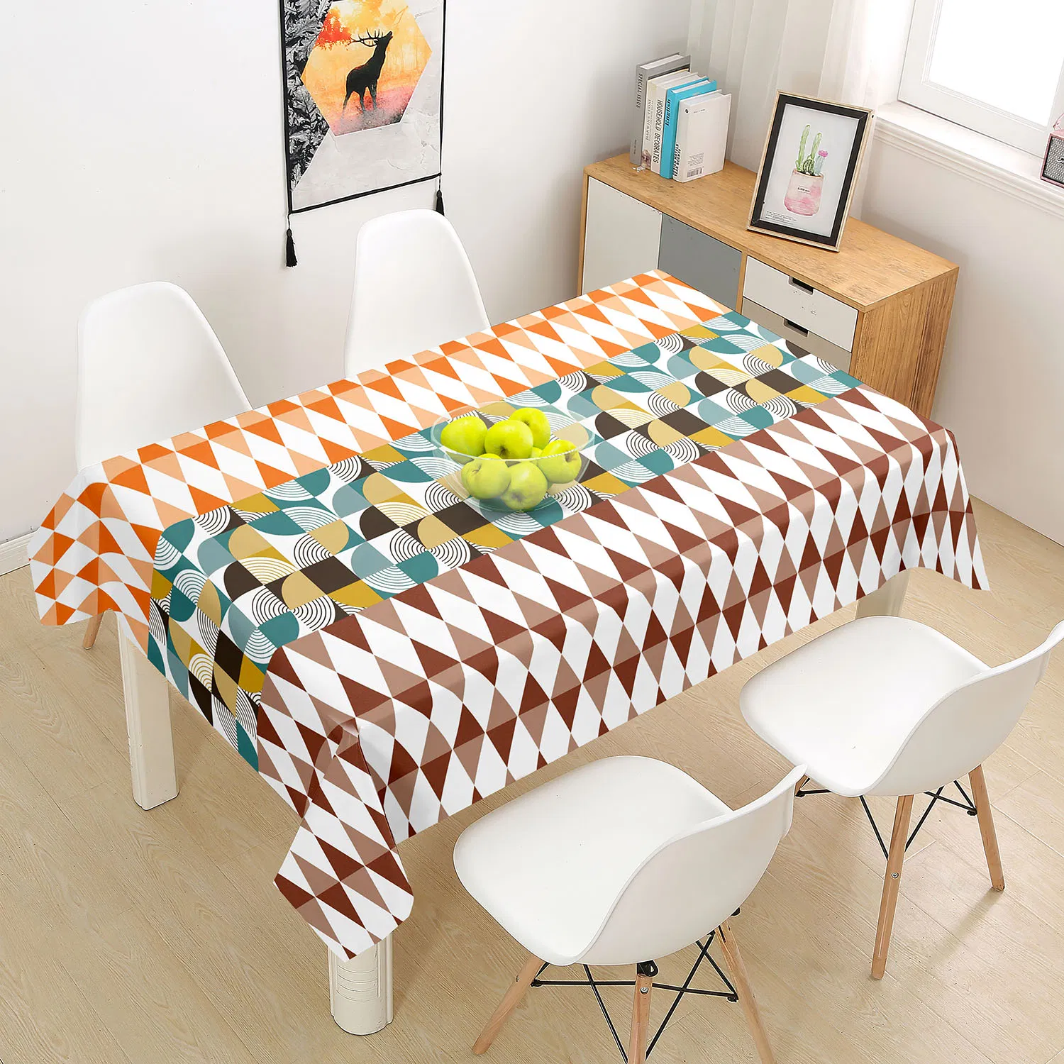 Washable Waterproof and Oil-Proof Plastic PVC Tablecloth Simple Floor Table Cloth Nordic Ins Style Coffee Table Cloth