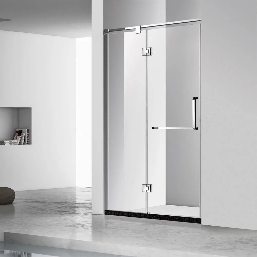 Project Hot Sale Simple Modern Tempered Glass Shower Room with Hinged Door