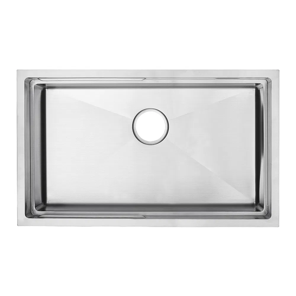 Practical Sink Stainless Steel Single Bowls Rectangular Washing Basin Kitchen Sink