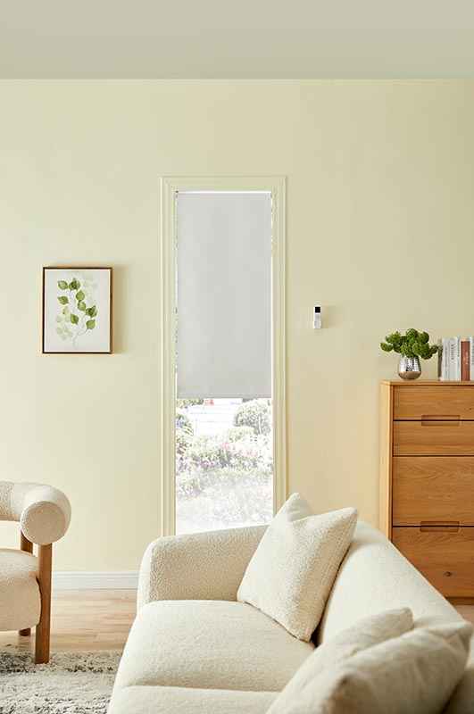 Window Coverings Blackout Smart Roller Shade Electric with Remote Indoor Motorized