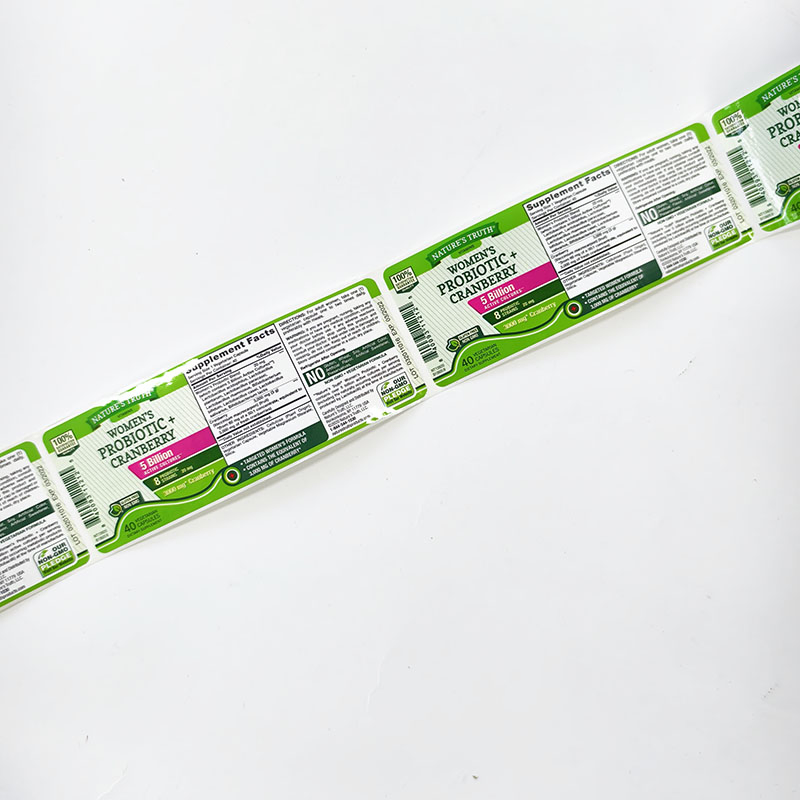 Moisture Resistant Supplement Labels for Long Term Storage