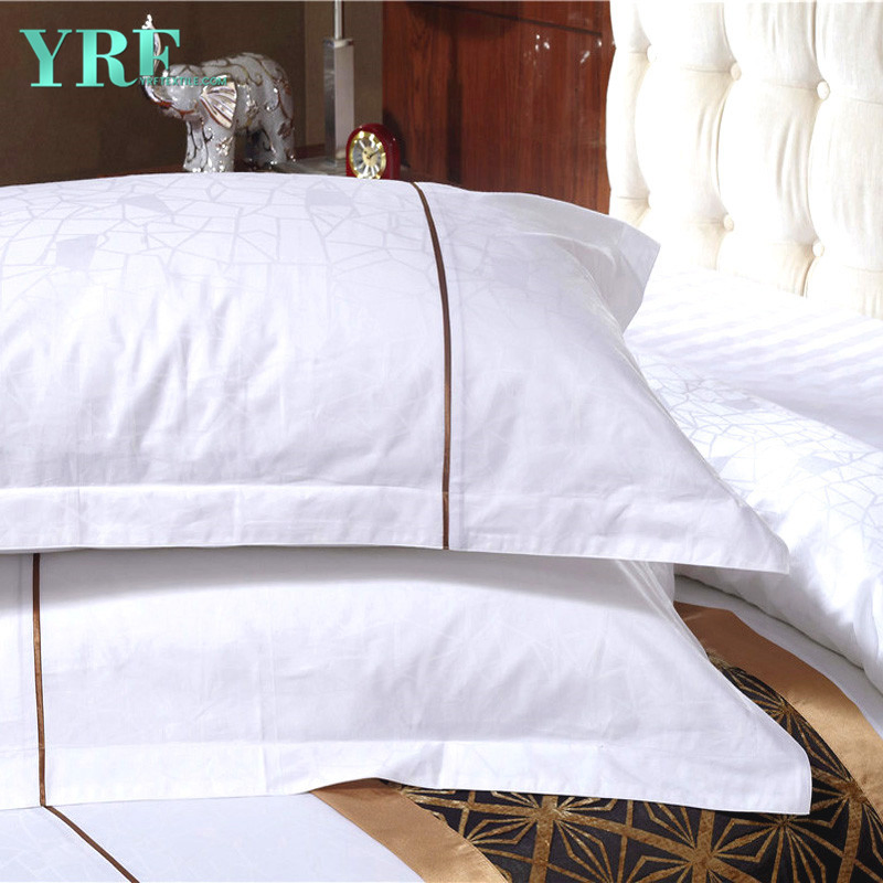 White Embroidery Sheet Sets100 Cotton Hotel Bedding