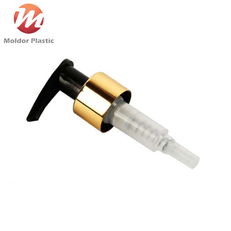 Custom Golden Silver Aluminum Collar Lotion Pumps