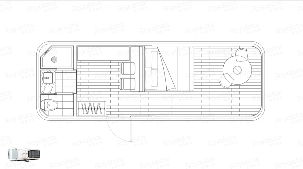 Quick-Install Dream Series M30L Studio Cabin Detachable Prefab House with Fire-Resistant Coating