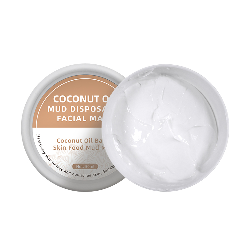Private Label Skincare Face Care Brightening Anti Acne Deep Cleansing Coconut Oil Face Mud Mask Facial Clay Masks