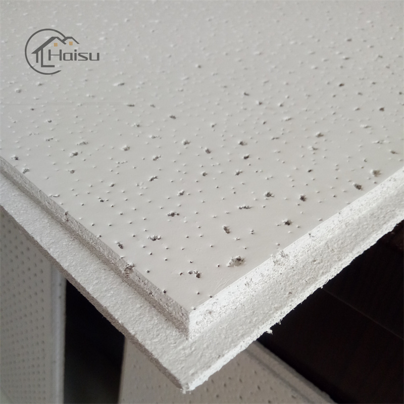 Light Weight Water Resistant Mineral Fiber Wool Ceiling Tiles with T-Bar Grid for Acoustic Ceiling