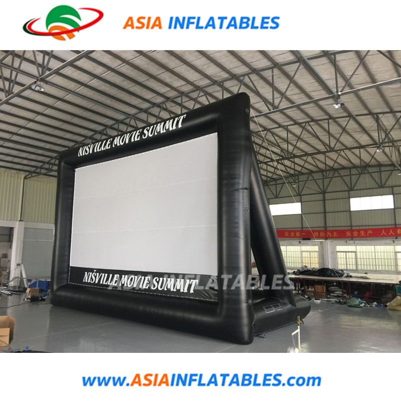 Backyard Family Inflatable Movie Screen Rear Projection Air Screen for Home Use