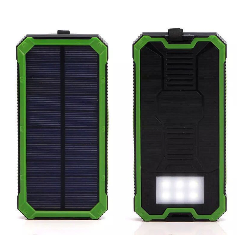 Портативный солнечный пауэрбанк 20000mAh для телефона