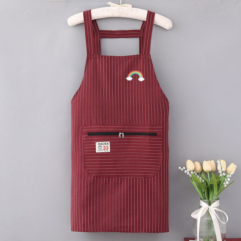 Cotton-Linen Work Bibs: Breathable, Anti-Stain, Kitchen, Oil-Resistant