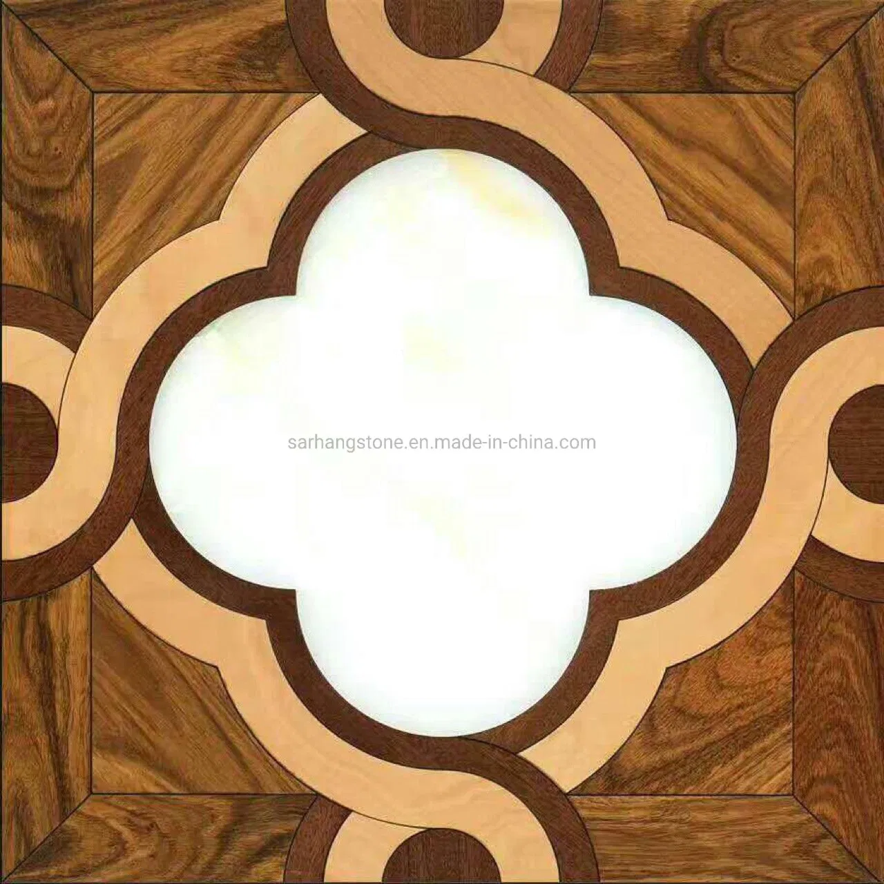 Customs Made Jade Burmese Teak Timber Art Parquet Wood Flooring