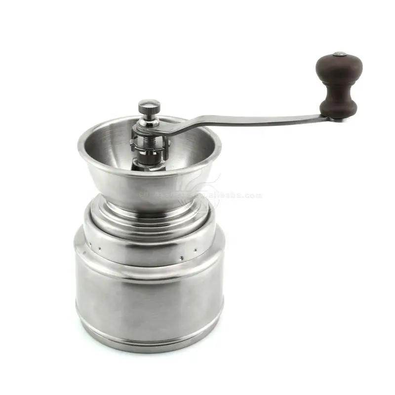 2size Stainless Steel Round Manual Coffee Bean Mill Manual Coffee Grinder