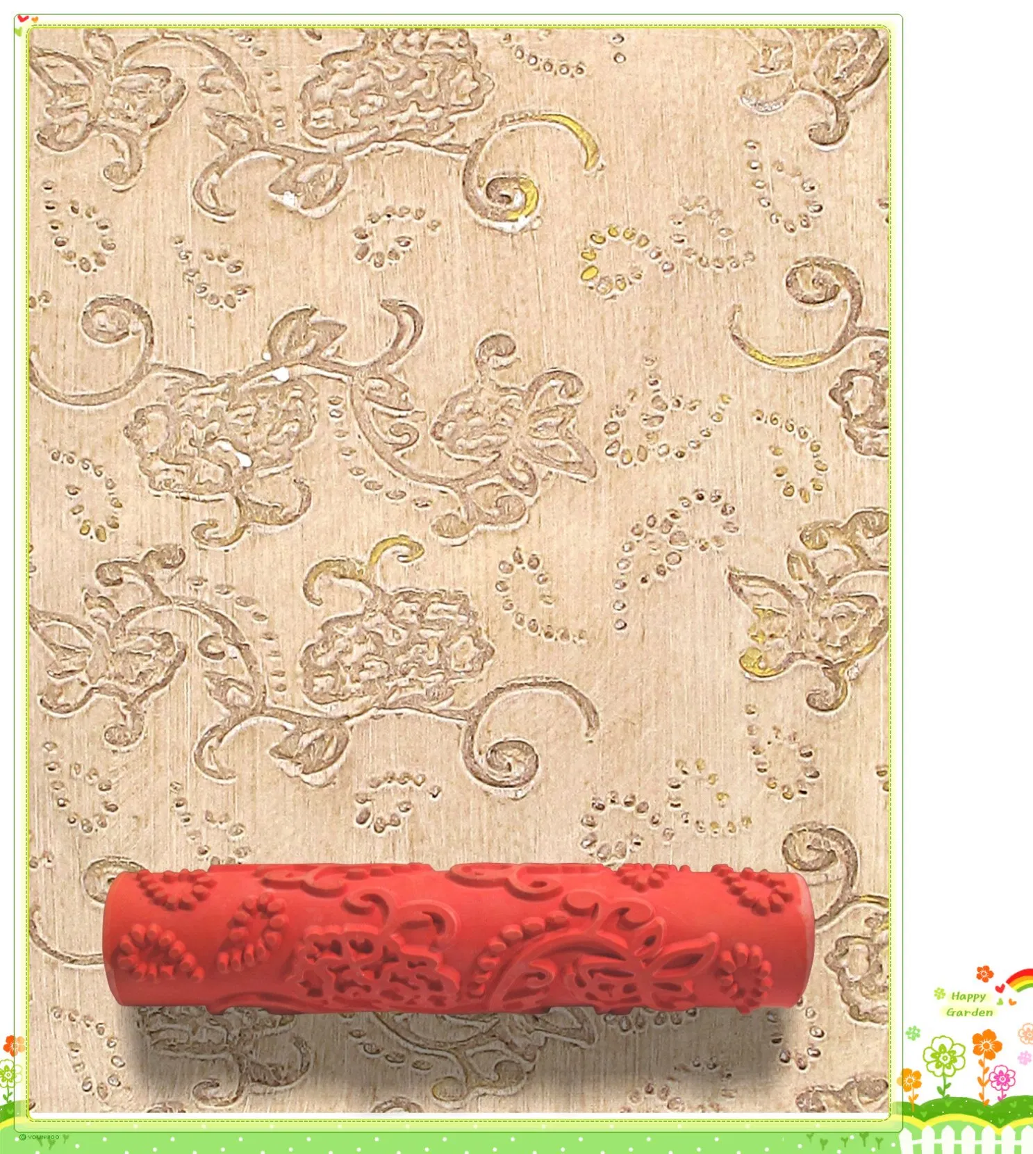 Flower Design Painting Roller