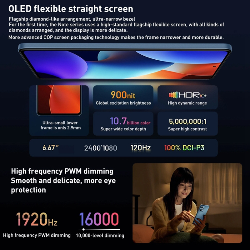 Hot Mobile Phone Second-Hand Phone Sale 5g 6GB+128GB 13 Global Version Octa Core 2.6GHz NFC Smart Mobile Phone Phone Note 12 PRO