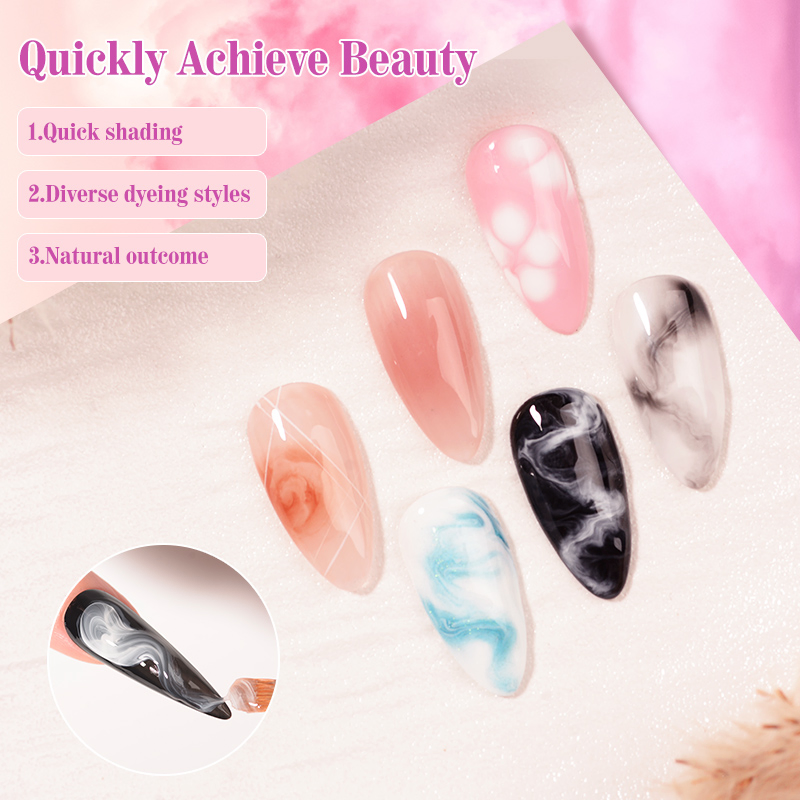 2025 New Arrival UV Blooming Gel Nail Polish for Nail Art Clear Blooming Nail Polish Gel