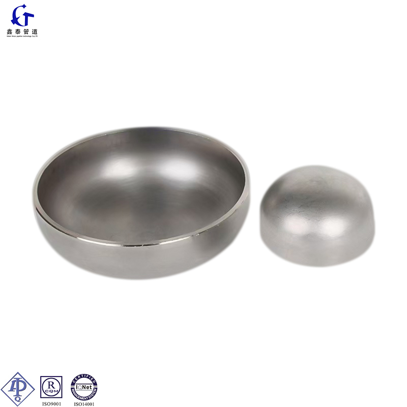 SS304 High Pressure Sanitary Stainless Steel End Cap for Welding Pipe
