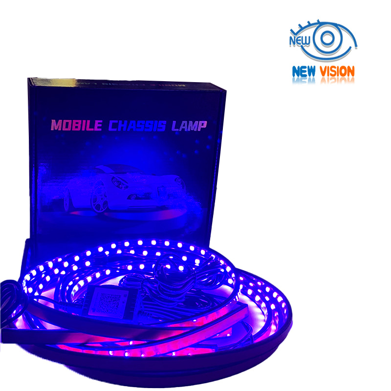 12V LED автомобильный световой комплект для шасси с многофункциональным режимом, звуковым управлением, Bluetooth и приложением