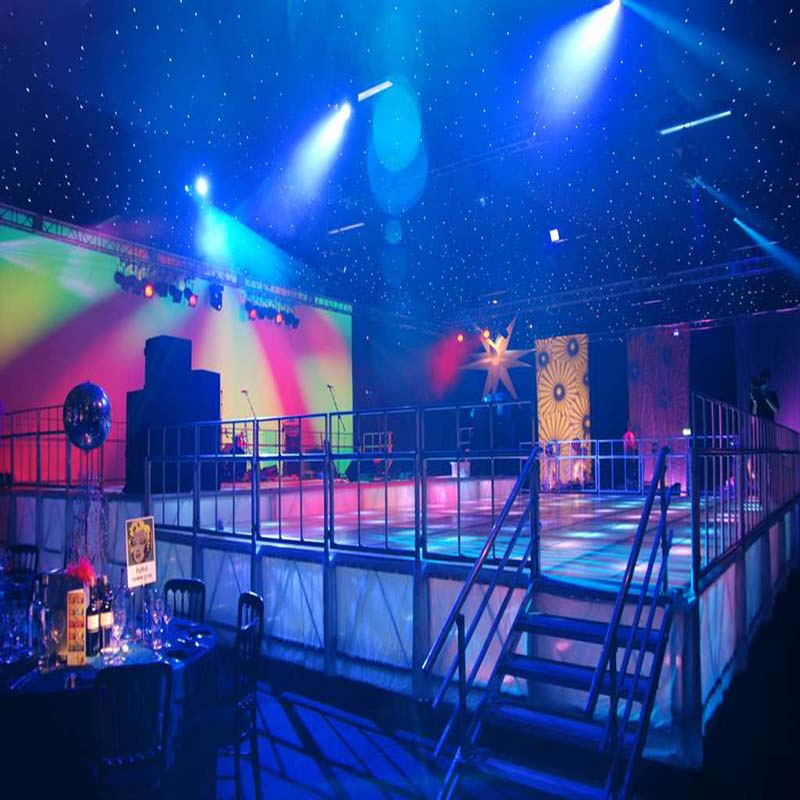 Manufacture Riser Portable Folding Stairs Glass Stage