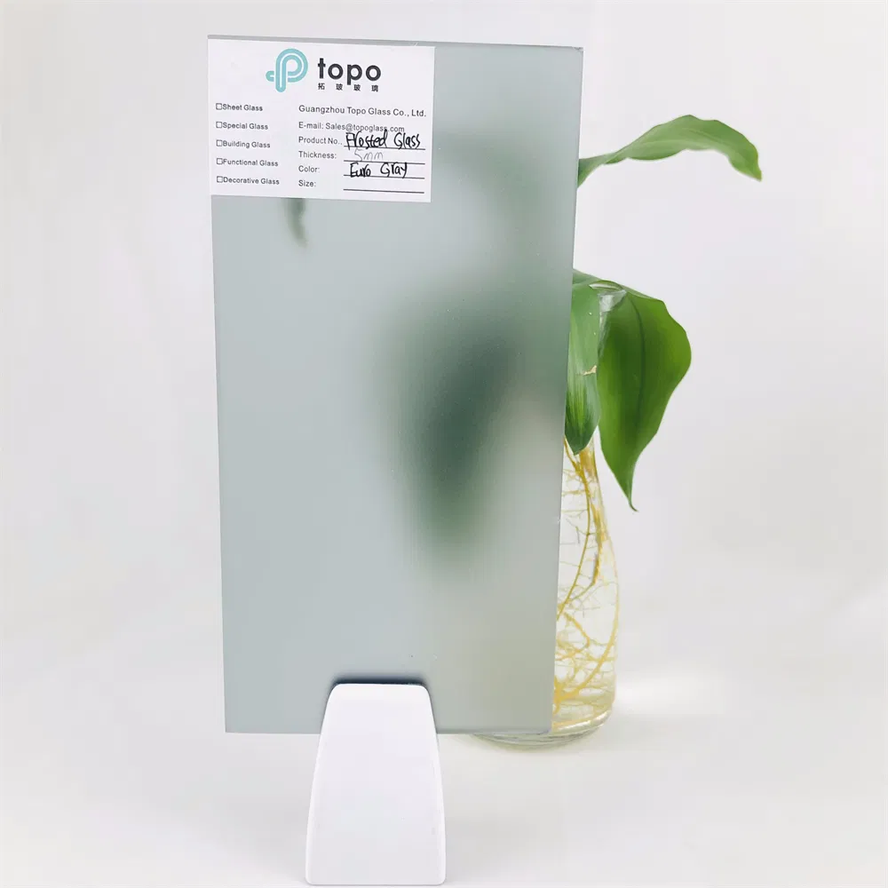 4mm 5mm 6mm 8mm 10mm 12mm Euro Gray Acid Etching Frosted Glass (FG-TP)