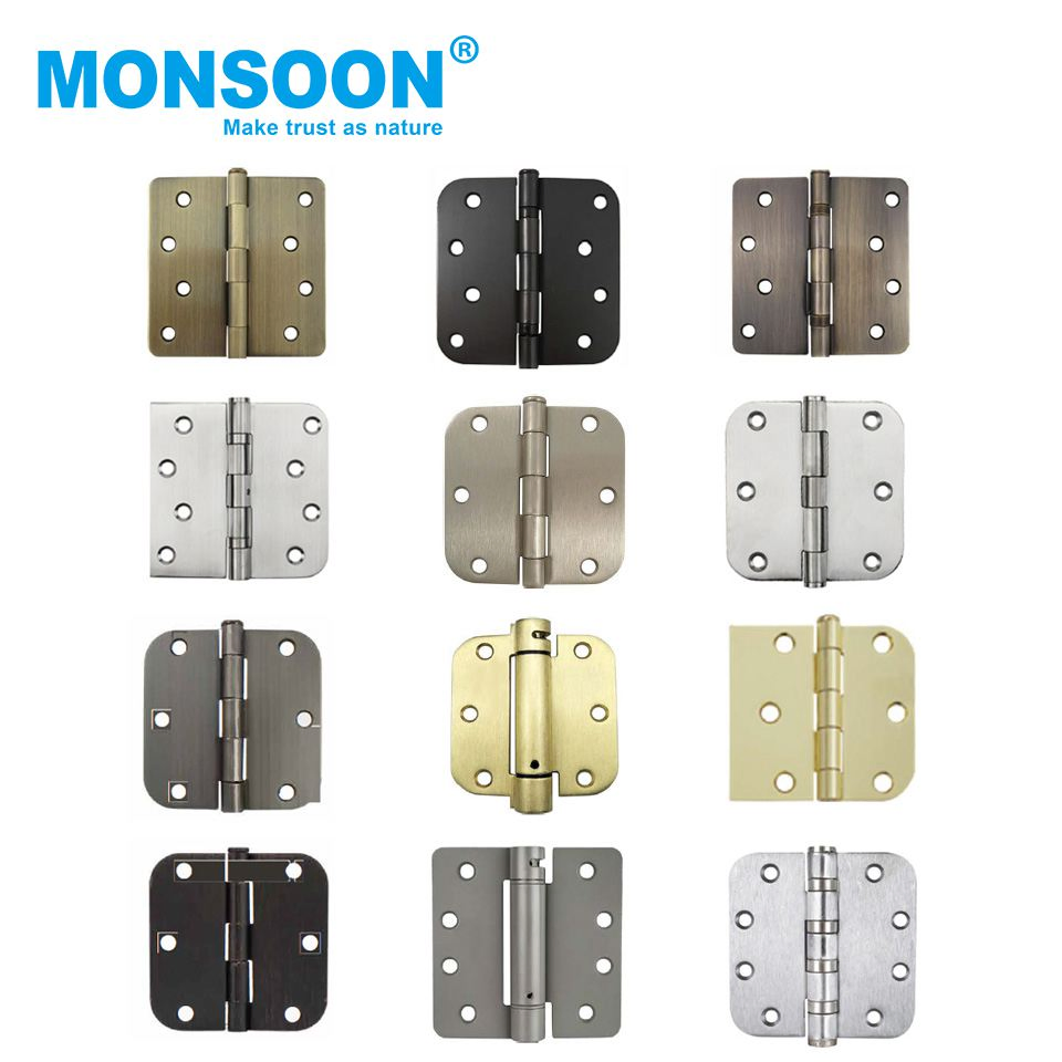 Hardware Door Accessories Heavy Duty Gate Corner Flush Cabinet Stainless Steel Lash 180 Degree Hidden Ball Bearing Wooden Door Hinge