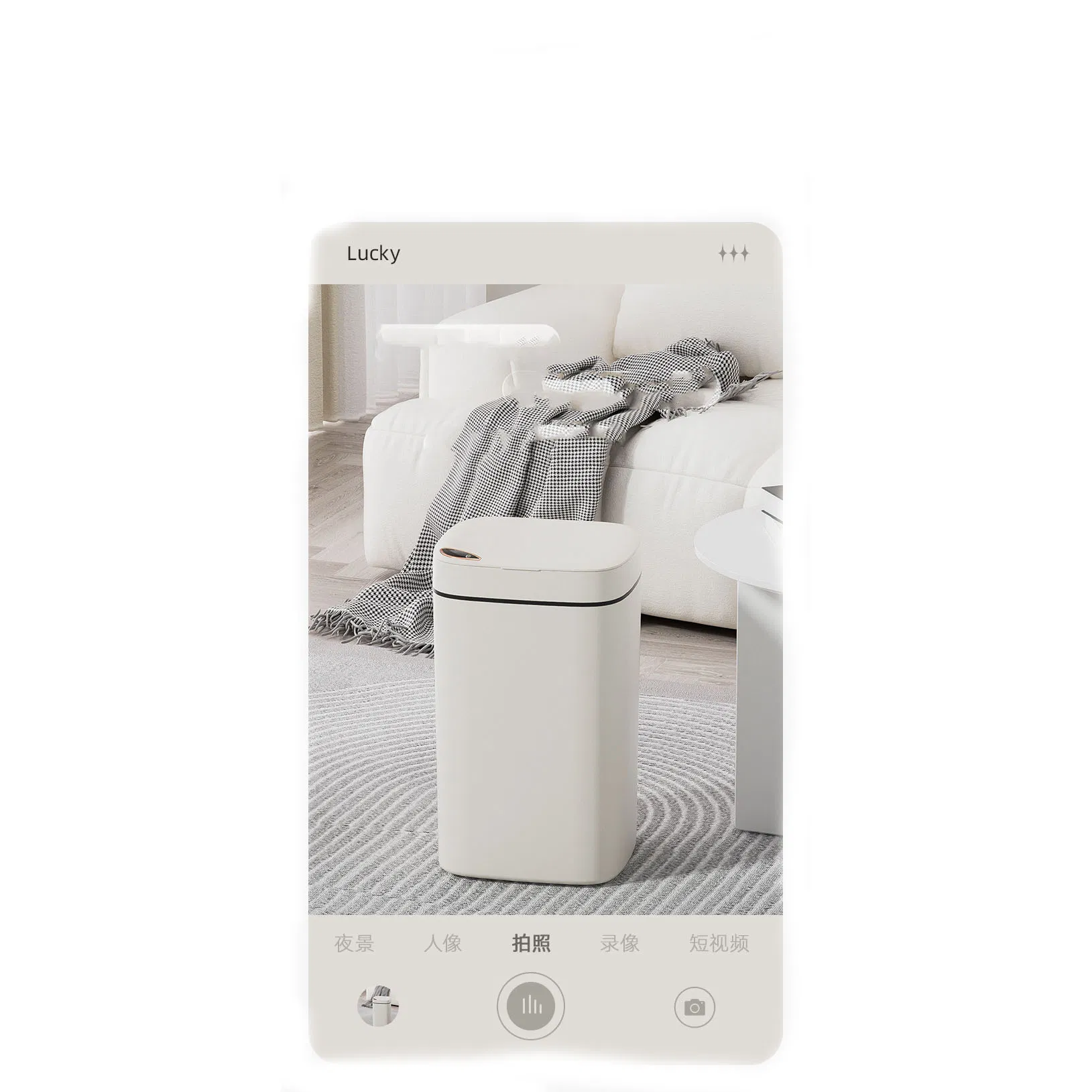 Smart Trash Can Automatic Sensor Lid Large Capacity Home Bathroom Toilet