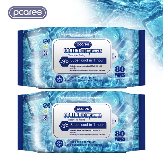 Hot Selling Sports Cooling Cleaning Body Wipes for Adults Nature Ice Cool Feeling Wet Wipe for Men