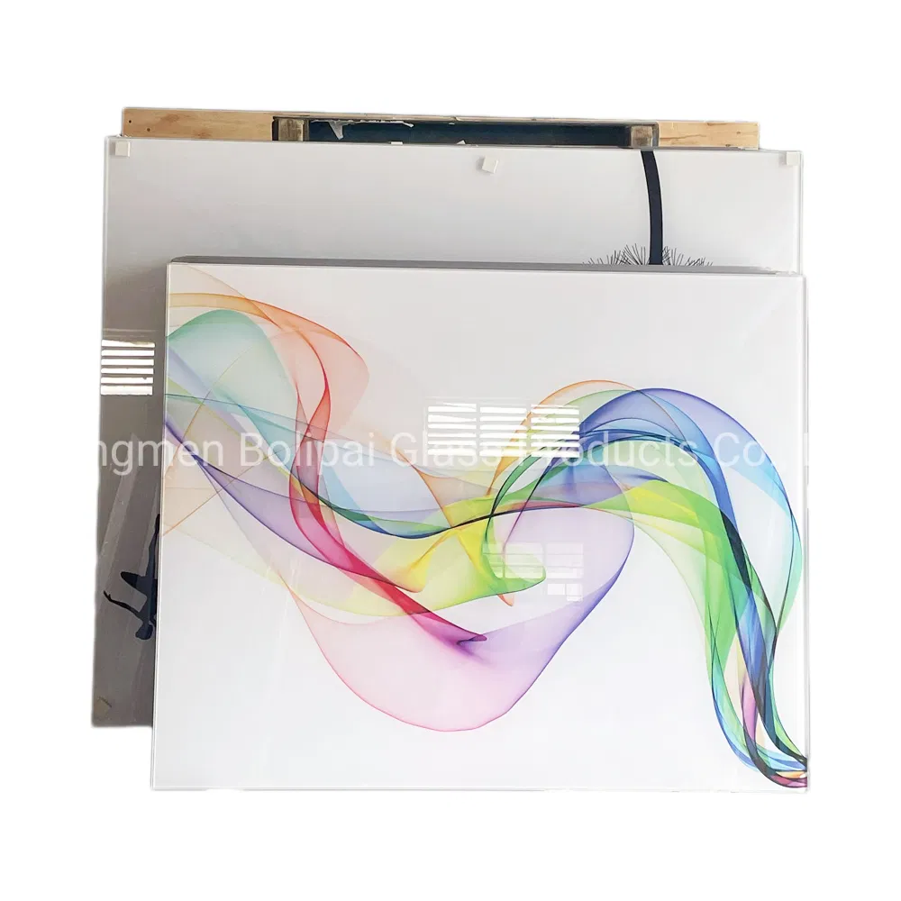 Custom Easy Clean UV Printing Tempered Glass Kitchen Splashback