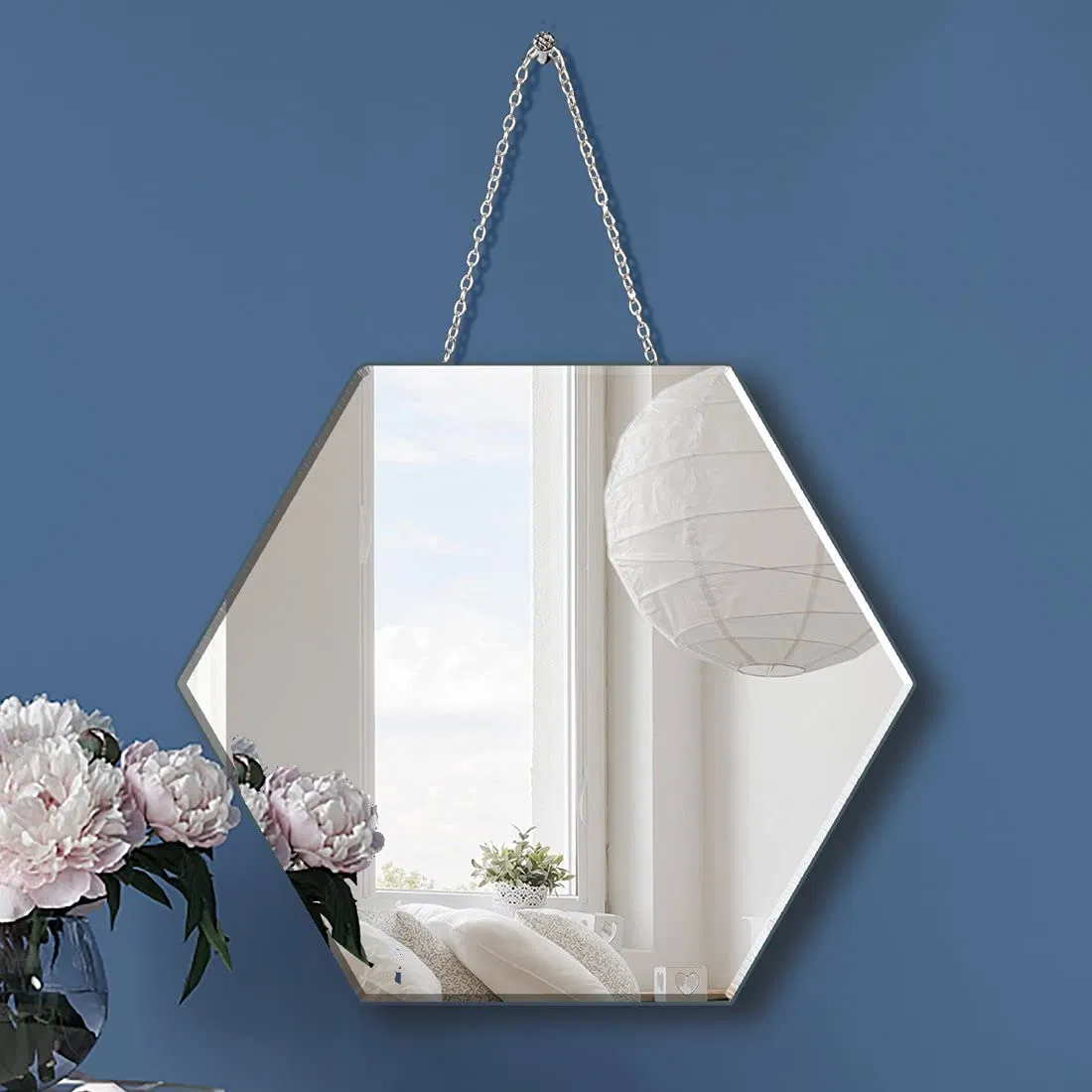 Well Designed Customized Shaped Irregular Wall Mounted Hotel Home Decoration Beveled Frameless Mirror