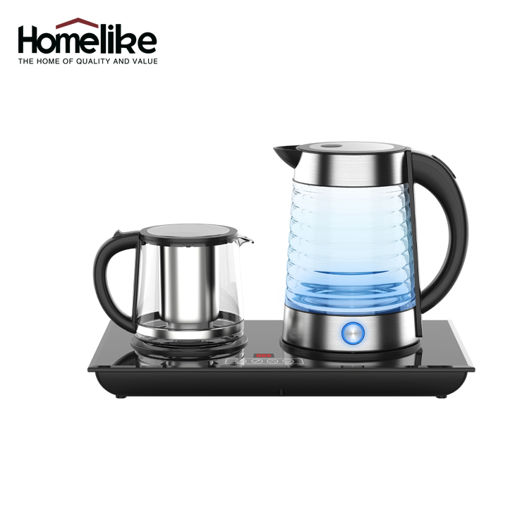 Coffee and Tea Maker machine Kitchen Appliance 1.7L Glass Electric Tea Maker Set