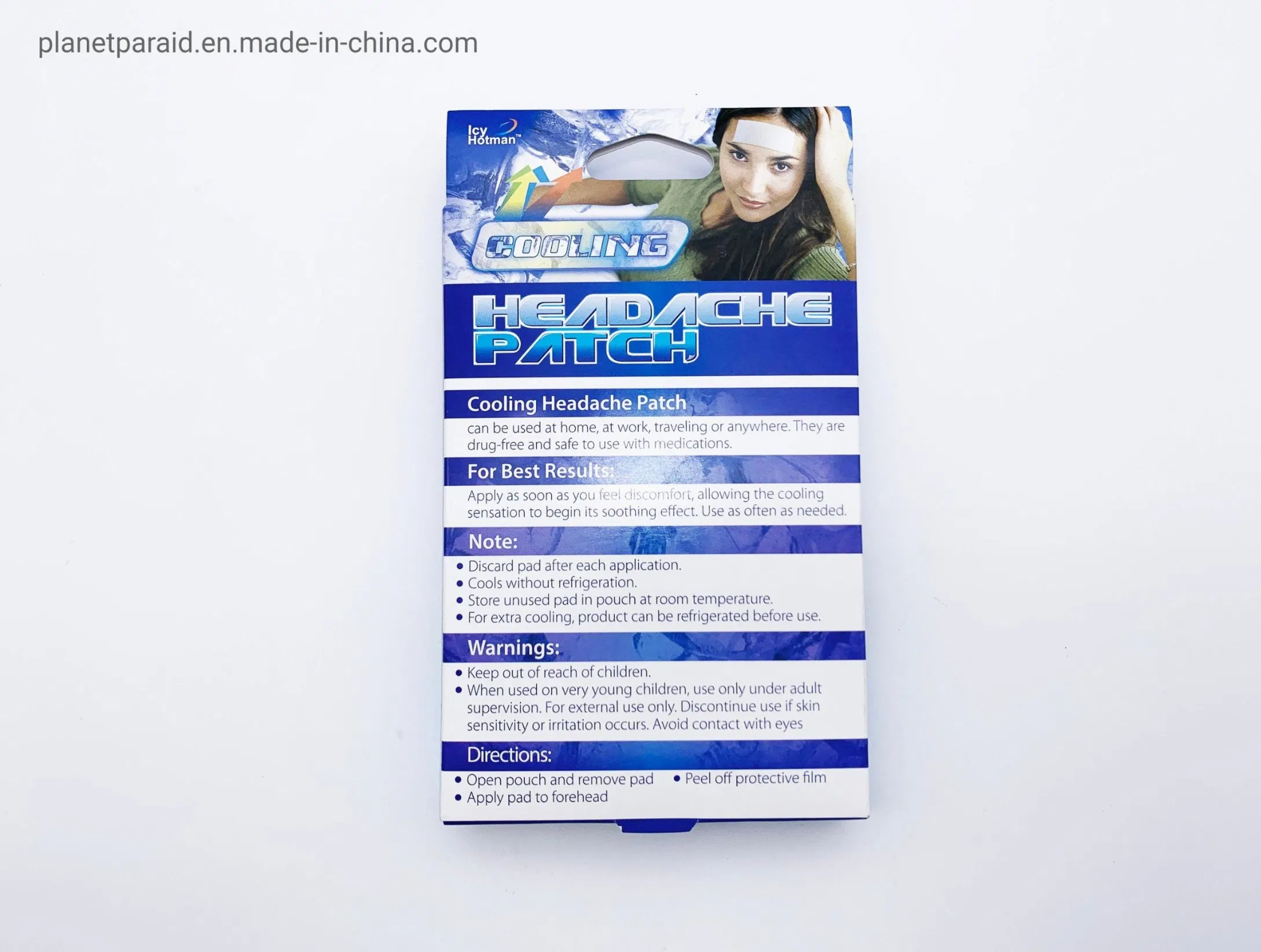 OEM Lasting 5*12cm Headache Cooling Pad Patch for Adult