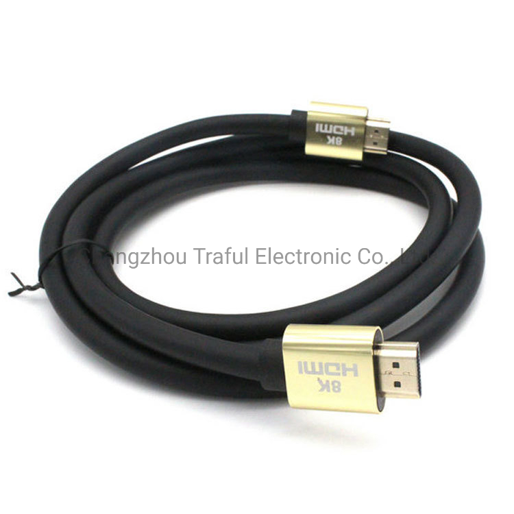 2022 New Products HDMI Cable 8K Gold Metal Plug1m 1.5m 2m 3m 5m 10m 15m 20m 30m 8K HDMI 2.1 Cable 8K 60Hz-4K 120Hz