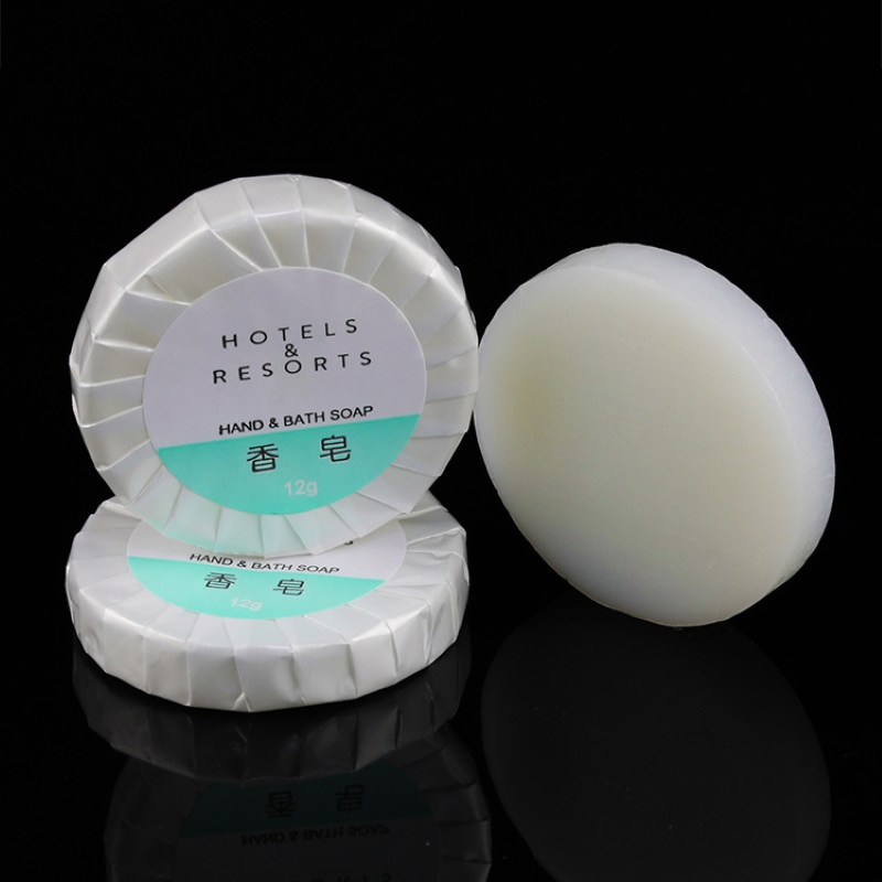 Round Pleated Wrapper Scented Soap with Hotel Amenities for Guest Room