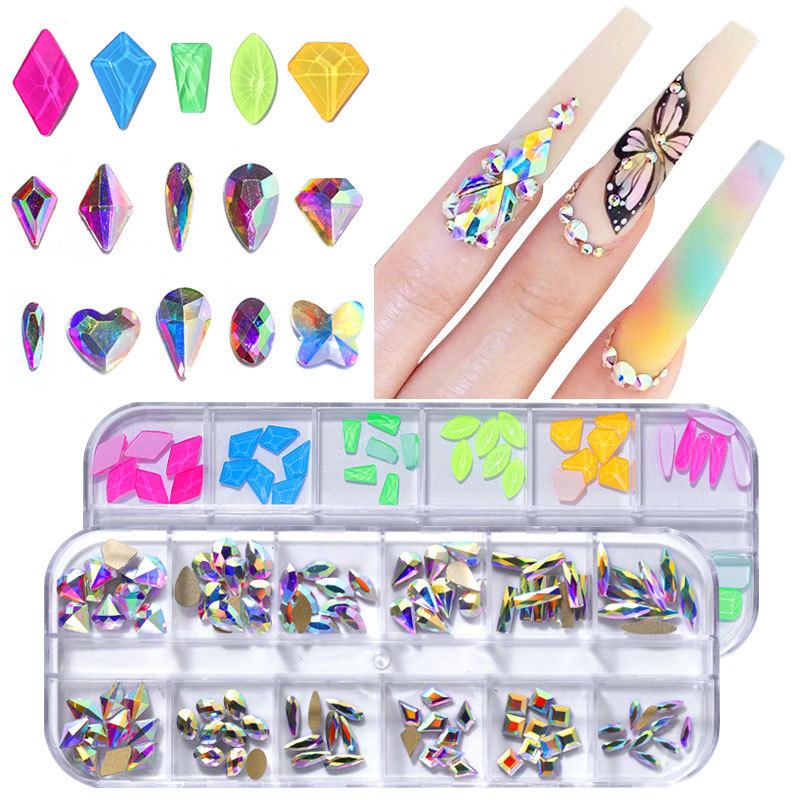 Mixed Crystal Jewelry Nail Stone Art Decoration for Acrylic Nails