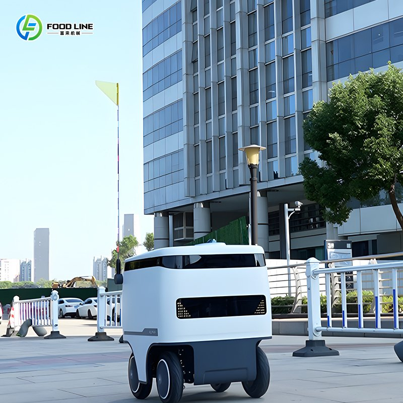 All-Round Contactless Fast Obstacle-Avoiding Mobile Autonomous Delivery Food Robot