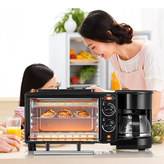 Multifunctional Three-in-One Coffee Grill Bread Breakfast Machine