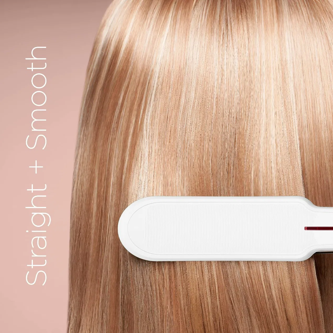 Hot Sale 1 Inch Double Ceramic Flat Iron White Electric Hair Straightener