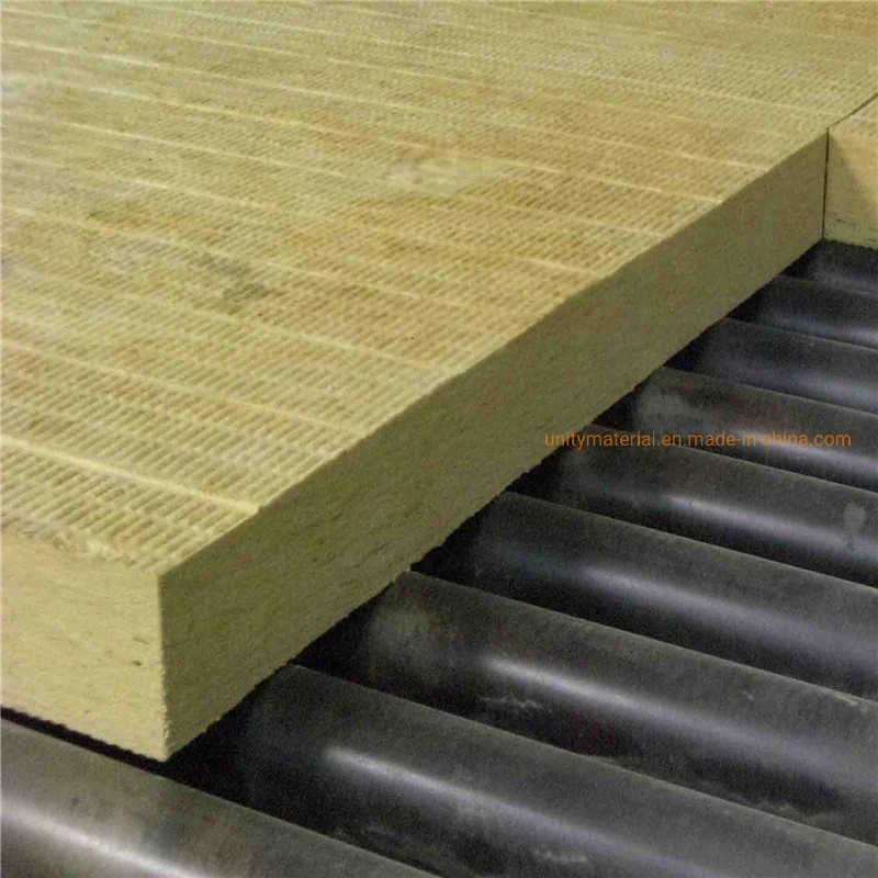 1000X600X50mm Aluminum Al Foil Coated High Density 160kg/M3 Rockwool Sandwich Mineral Rock Wool Panel for Heat Roof Wall Thermal Insulation Materials