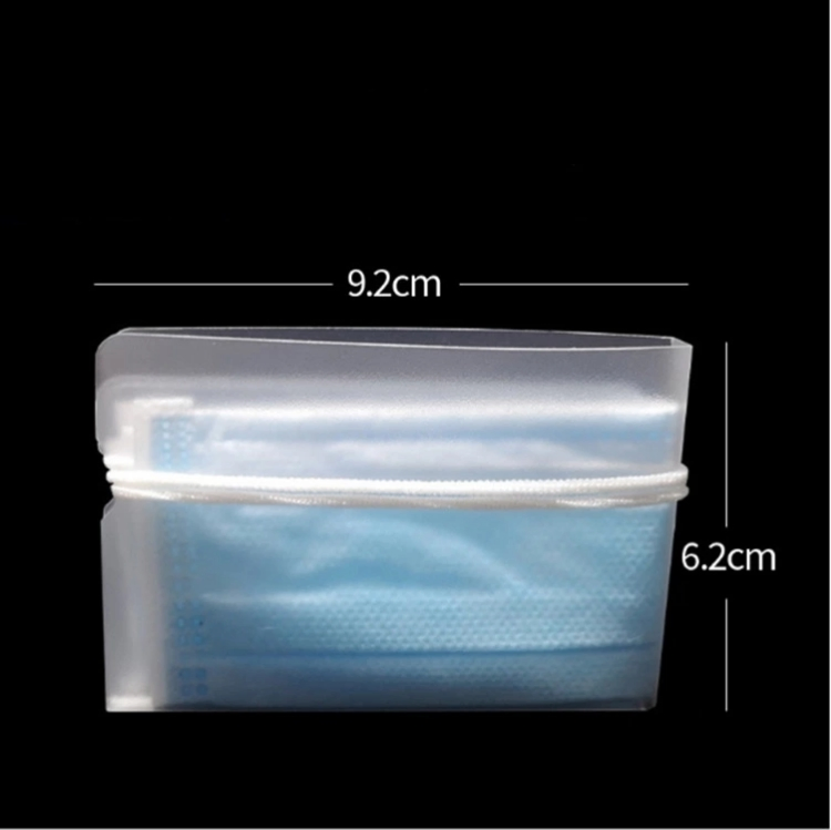 Reusable Mask Clip Folding Storage PVC Bag