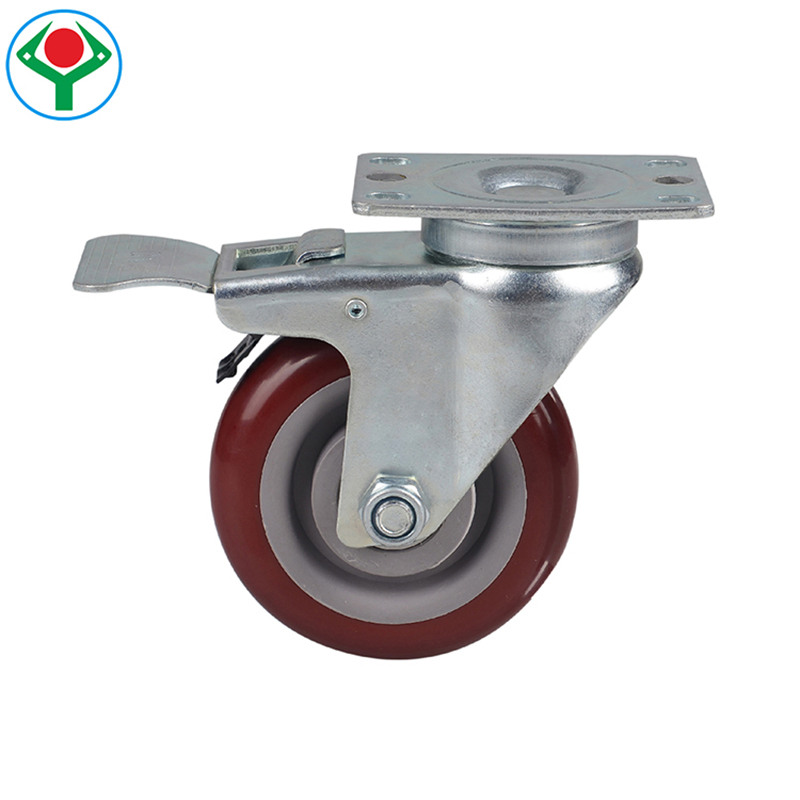 3 Inch Univeral Height Adjustable Swivel Industrial Heavy Duty Casters Wheels with Break