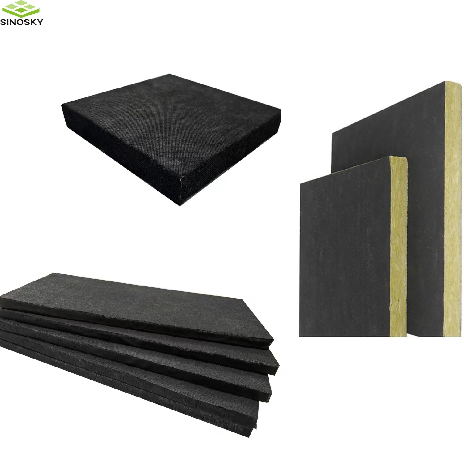 Construction Wall Roof 1 RW 1200*600 Rock Wool Board Mineral Wool Insulation