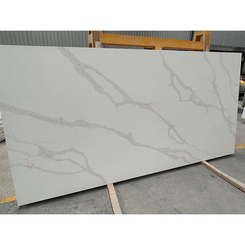 Engineered Stone Calacatta White Quartz for Countertop Slab/Tile/Flooring/Wall/Vantiy Building Materials