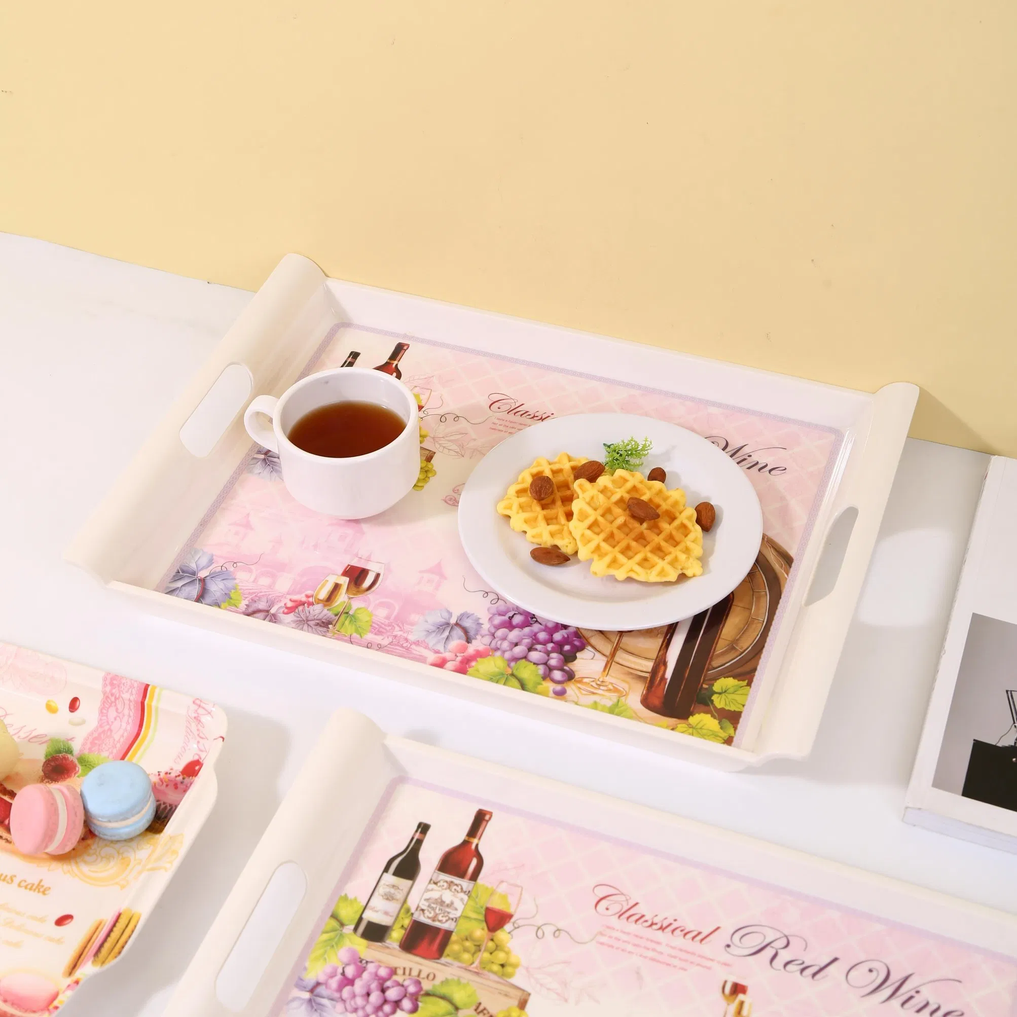 All-Purpose Practical Pallet New Design Factory Outlettower Design Tray 100% Melamine Tableware