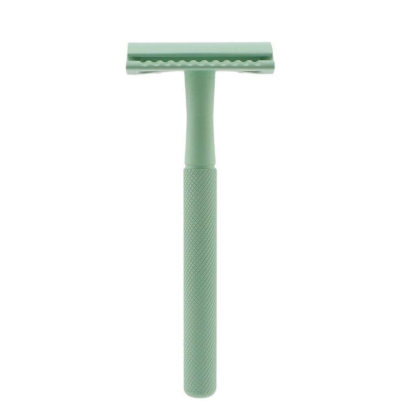 Double Edge Brass Handle Zinc Alloy Classic Shaving Safety Razor Zero Waste