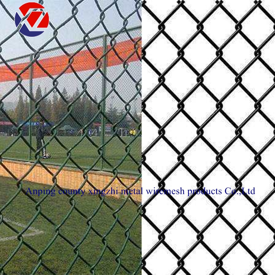 Sport Wire Mesh Fence Football Field Fence PVC Coated Chain Link Mesh