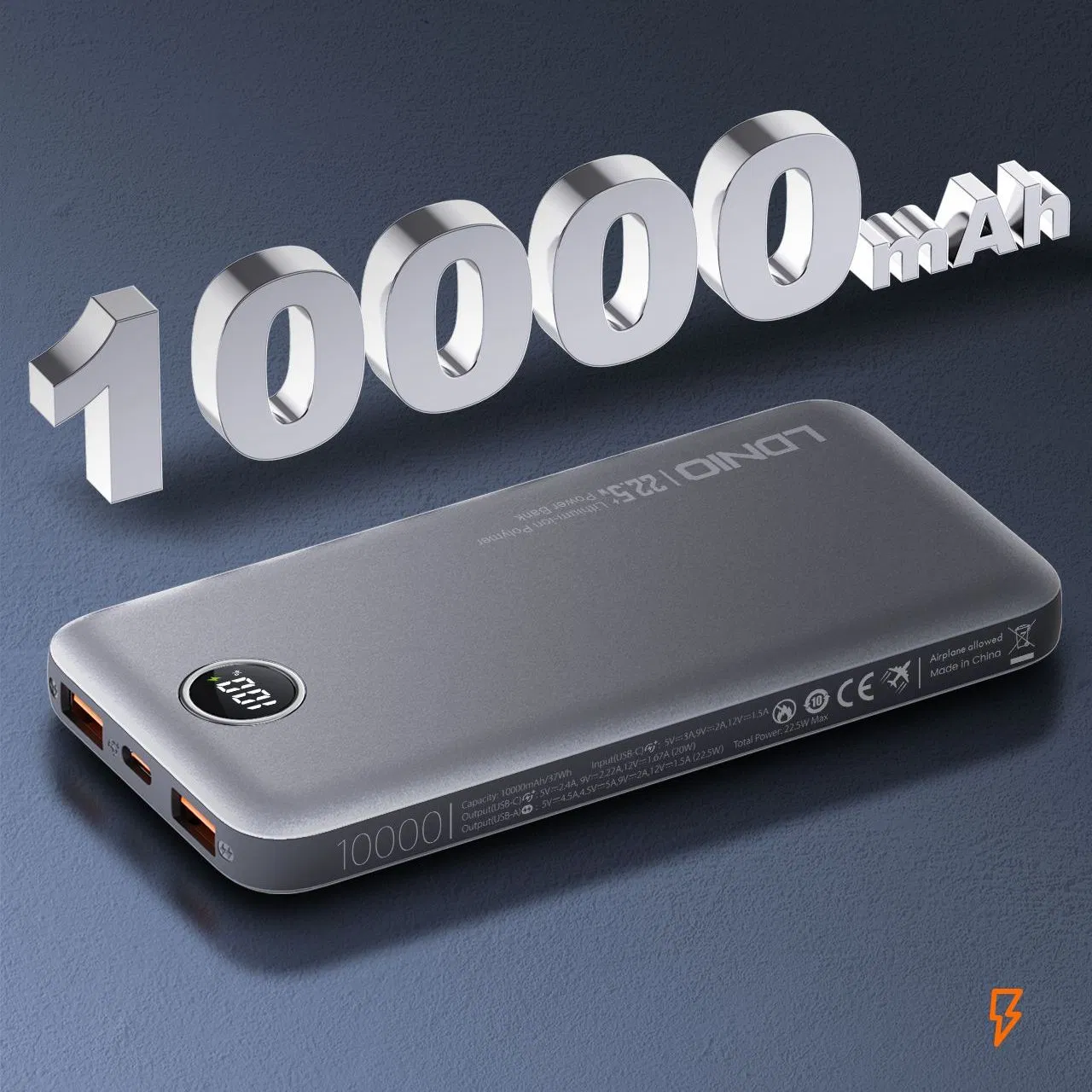 Fast Charging 10000mAh Ldnio Powerbank for iPhone 13-16