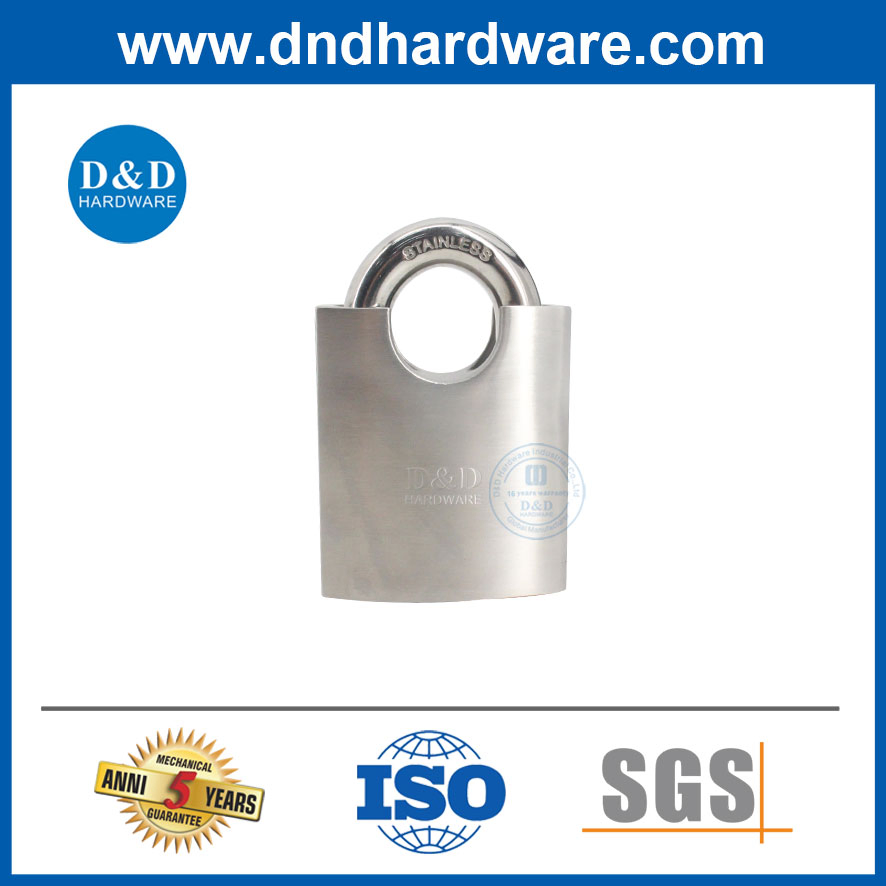 Customized Size 60mm Stainless Steel Iron Gate Chain Shackle Padlock